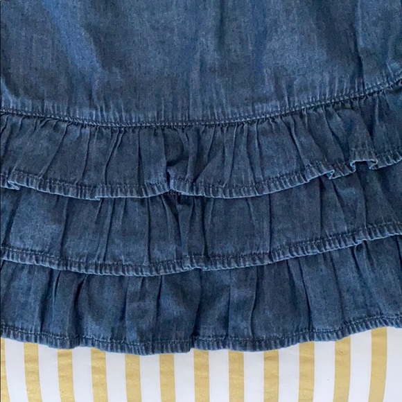 BABY GAP DENIM RUFFLED DRESS - Picture 3 of 5